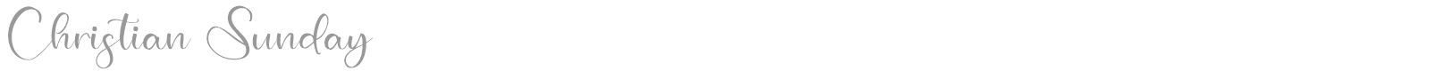 Christian Sunday font preview
